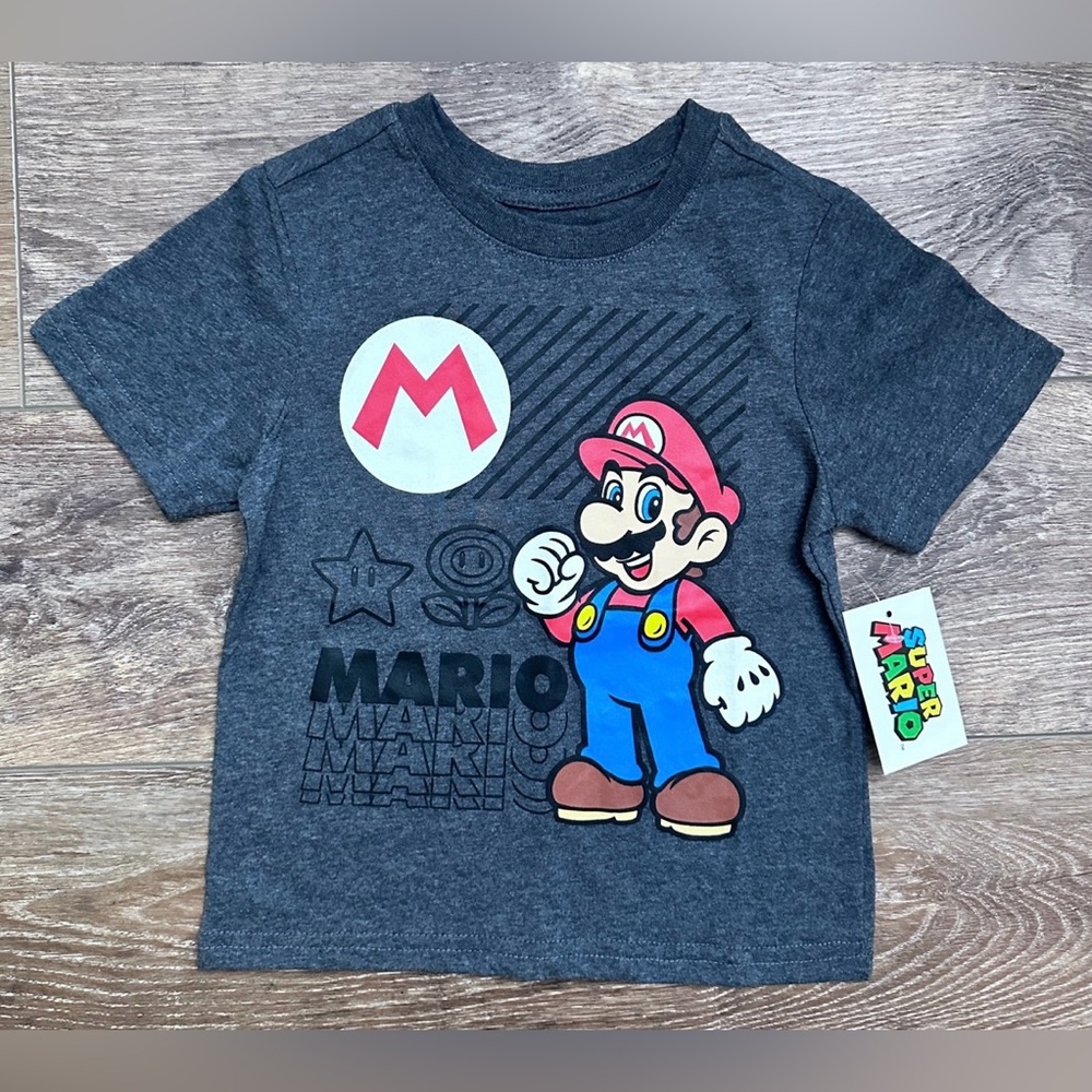 Nintendo Kids Graphic T-Shirt - Gray